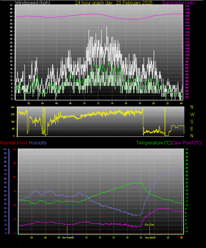 24 Hour Graph for Day 20